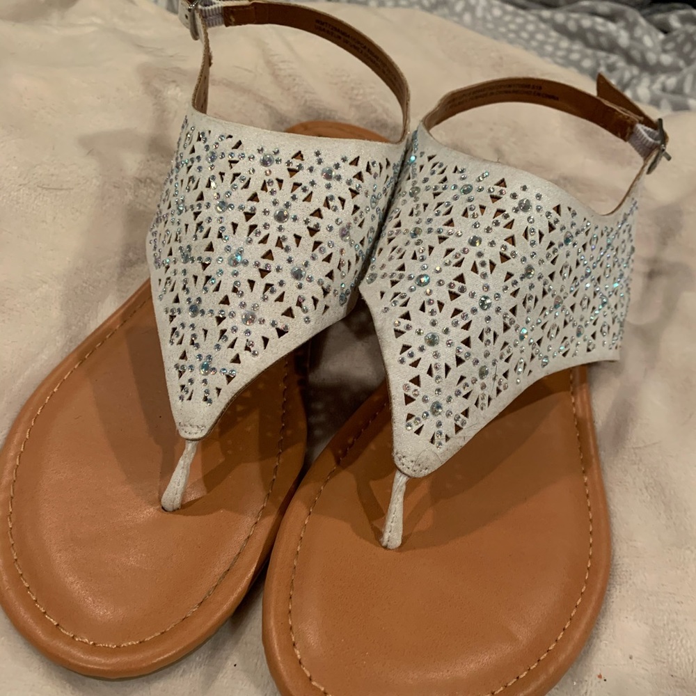 White sandals
